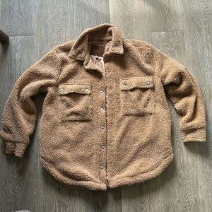 Blank NYC Teddy Sherpa Shacket Jacket